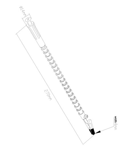 TOOLCRAFT Nyáklap tartó 2 darab (H x Sz x Ma) 282 x 14 x 25 mm 3. kép