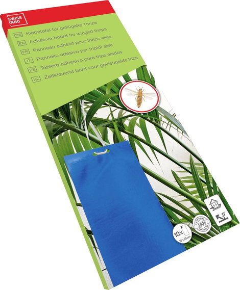 Swissinno Blaue Klebetafeln für geflügelte Thrips 10er Ragadós lap rovaroknak 10 db