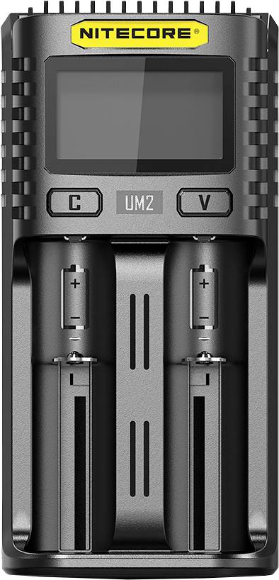 NiteCore UM2 Hengeres akku töltő LiFePO4, Lítiumion, NiCd, NiMH 10440, 14500, 14650, 16340, 16500, 1