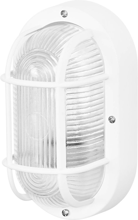 OSRAM HOMELIGHTING Bulkhead Essential Oval E27 White 4058075845565 Mennyezeti lámpa, Fali lámpa Fehé