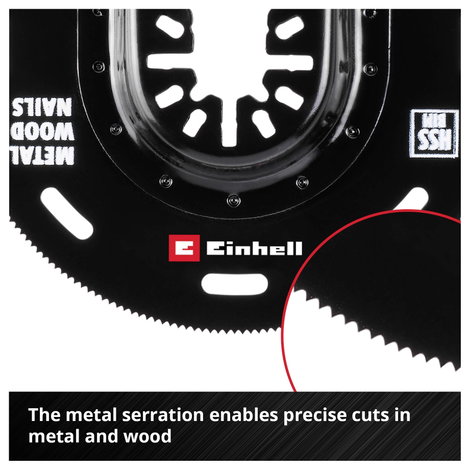 Einhell 708048 halbrund BIM, 88mm BiM Merülő fűrészlap 88 mm 1 db 3. kép