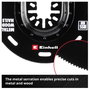 Einhell 708048 halbrund BIM, 88mm BiM Merülő fűrészlap 88 mm 1 db 3. bélyegkép