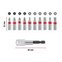 Einhell Bit Taschenbox 11tlg 118663 Bit készlet TORX, PH, PZ, Belső hatlap Bit tartóval 2. bélyegkép