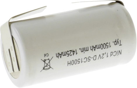 Mexcel Speciális akku Sub-C NiCd 1.2 V 1500 mAh