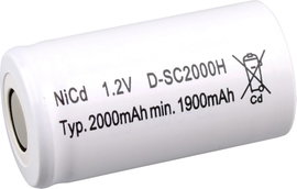 Mexcel Speciális akku Sub-C NiCd 1.2 V 2000 mAh
