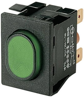 Nyomókapcsoló 250 V/AC 16 A, 2 x be/ki, IP54, Marquardt 1670.5202
