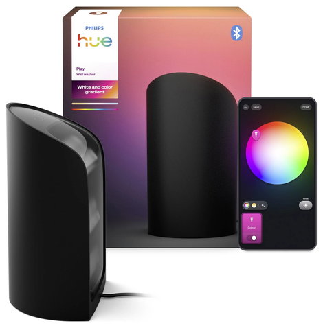 Hue Asztali lámpa, Fali lámpa 8720169339712 Philips Hue Play Wallwasher, schwarz LED 20 W 2. kép