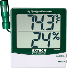 Extech 445715 Hőmérséklet mérőműszer -10 - 60 °C Légnedvesség tartalom mérés
