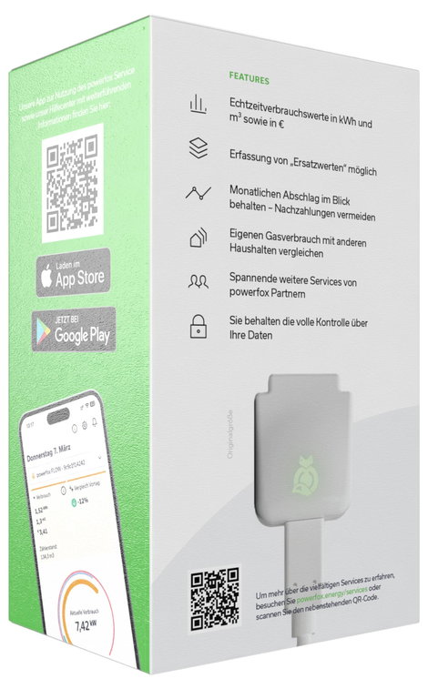 Powerfox powerfox FLOW Energiafogyasztás mérő Riasztó funkció, Adatgyűjtő funkció, Alkalmazás vezérl 5. kép