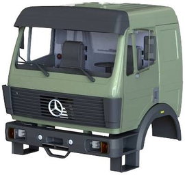 WEDICO-models 2506-W MB SK Olive Vezetőfülke 1 db
