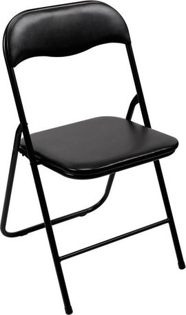 Perel folding chair padded kempingszék Fekete FP168B