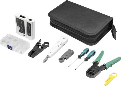 Digitus DN-94027 Hálózati szerszám készlet Alkalmas: CAT 5e, CAT 6, CAT 7