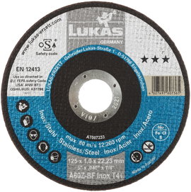 LUKAS-ERZETT T41 125x1,0x22,23 A60Z-BF AT007233V9802 Vágótárcsa készlet 125 mm 50 db