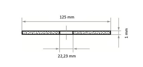 LUKAS-ERZETT T41 125x1,0x22,23 A60Z-BF AT007233V9802 Vágótárcsa készlet 125 mm 50 db 4. kép