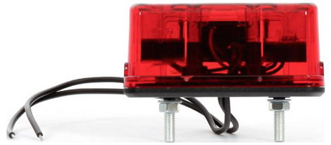 WAS Rendszám megvilágítás Nyitott kábelvégek hátul 12 V/DC, 24 V/DC 3. kép
