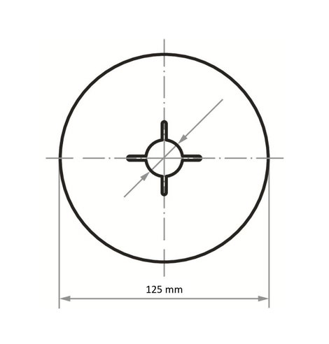 LUKAS-ERZETT A383012508030001 Rost tárcsa Ø 125 mm Furat átmérő 22 mm 50 db 2. kép
