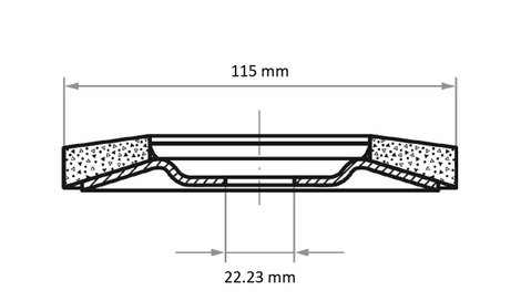 LUKAS-ERZETT A27471150401465 Legyezős csiszolókorong Ø 115 mm Furat átmérő 22.23 mm 10 db 2. kép
