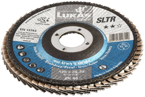 LUKAS-ERZETT A27181250401406 Legyezős csiszolókorong Ø 125 mm Furat átmérő 22.23 mm 10 db 3. kép
