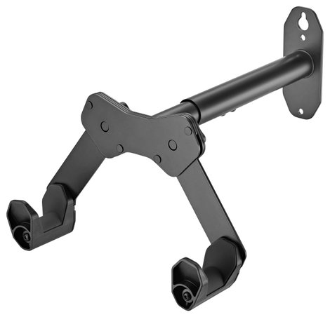 Elevar LBM-05 Kerékpár fali tartó Beállítási helyek száma=1 Acél, PVC, Szilikon Matt fekete 2. kép