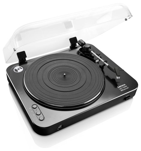 Lenco LBT-120BK - Plattenspieler mit direkter Codierung und Bluetooth® - Schwarz Lemezjátszó 3. kép