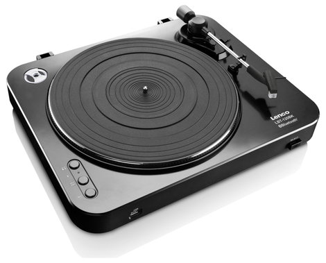 Lenco LBT-120BK - Plattenspieler mit direkter Codierung und Bluetooth® - Schwarz Lemezjátszó 4. kép