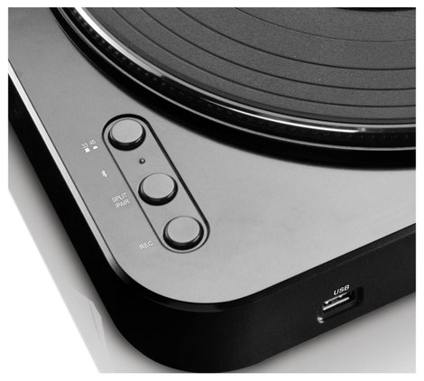 Lenco LBT-120BK - Plattenspieler mit direkter Codierung und Bluetooth® - Schwarz Lemezjátszó 6. kép