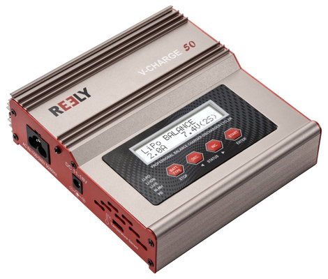 Reely V-Charge 50 Modell multifunkciós töltő 12 V, 230 V 7 A Lítiumion, LiFePO, LiPolimer, NiCd, NiM 2. kép