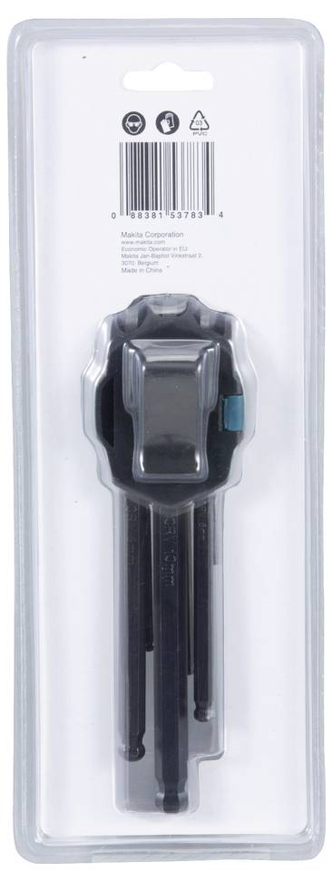 Makita Innensechskantschlüssel-Set 9-tlg. B-65894 Hatlap kulcs készlet 3. kép
