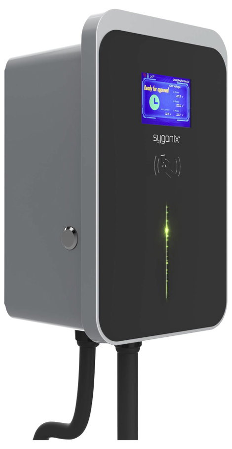 Sygonix Fali doboz 2. típus 3. üzemmód 32 A 22 kW app, WiFi, RFID 4. kép