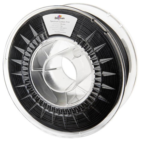 Spectrum Filaments 80466 PLA Carbon 3D nyomtatószál PLA-CF Szénszál erősítésű, Matt 1.75 mm 1000 g F 3. kép