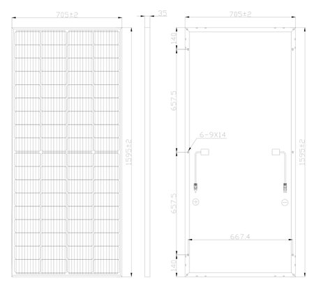 Sygonix Monokristályos napelem modul 210 W 18.72 V 4. kép