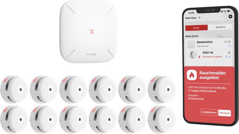 X-Sense Füstjelző készlet központtal