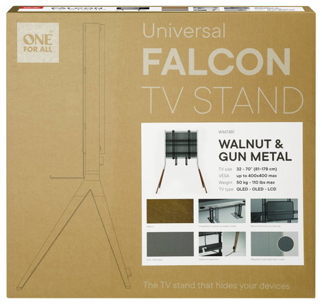 One For All WM7481 TV talp 81,3 cm (32) - 177,8 cm (70) Padlóállvány 2. kép
