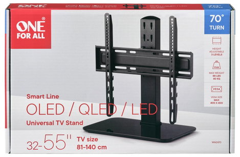 One For All WM2470 TV talp Állítható magasságú 81,3 cm (32) - 139,7 cm (55) Csuklóval mozgatható 3. kép