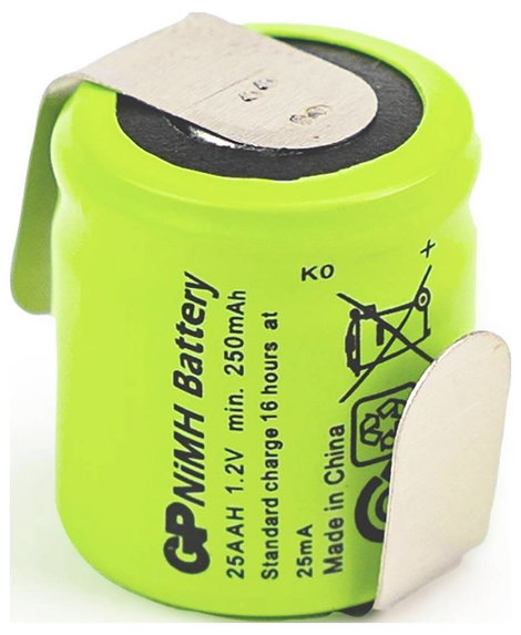 GP GP Ni-MH Industrial 250 AAH 1A1P-C1 Ceruzaakku NiMH 1.2 V 250 mAh 1 db 2. kép