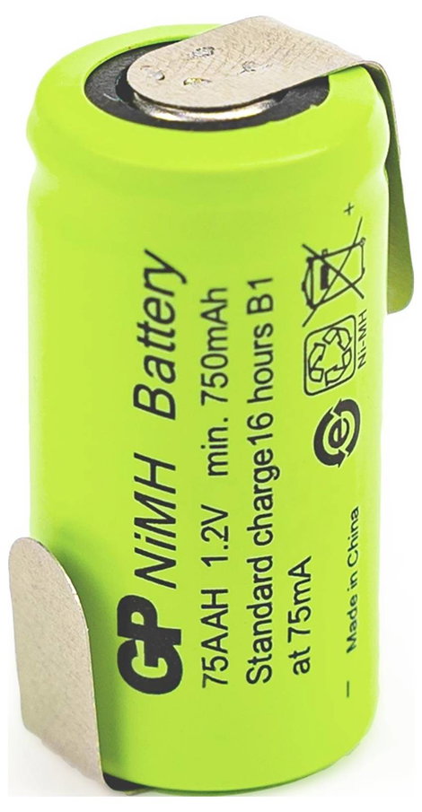 GP GP Ni-MH Industrial 750 AAH 1A1P-C1 Ceruzaakku NiMH 1.2 V 750 mAh 1 db 2. kép