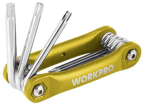 WorkPro TORX Hajlított csavarhúzó készlet T 8, T 10, T 15, T 20, T 25, T 27, T 30, T 40