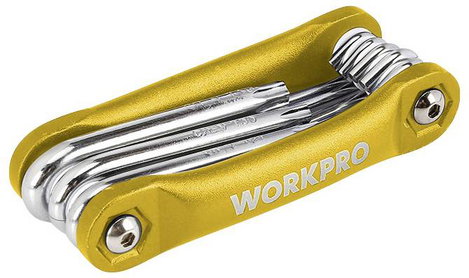 WorkPro TORX Hajlított csavarhúzó készlet T 8, T 10, T 15, T 20, T 25, T 27, T 30, T 40 3. kép