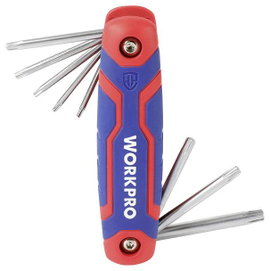 WorkPro TORX Hajlított csavarhúzó készlet T 9, T 10, T 15, T 20, T 25, T 27, T 30, T 40