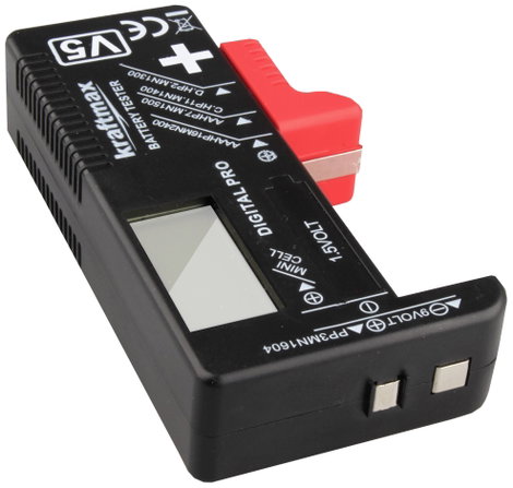 kraftmax Elemteszter Mérési tartomány (elemteszter) 1,2 V, 1,5 V Akku, Elem 146699 2. kép