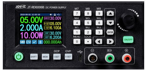 Joy-it RD6006B Labortápegység, szabályozható 0 - 60 V 0 - 6 A Távirányítható, Programozható, Vékony 2. kép