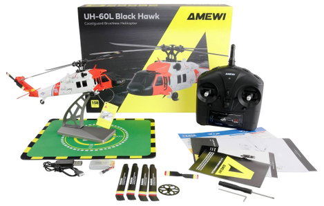 Amewi UH-60L Black Hawk Coastguard Brushless Helikopter RC kezdő helikopter RtF 10. kép