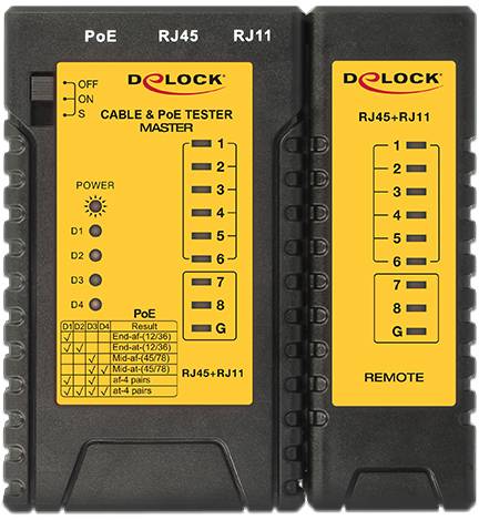 Delock 86107 Hálózat teszter Alkalmas: Szereletlen 3. kép