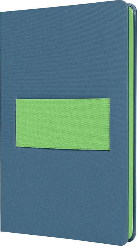 Sigel LS204 Jegyzettömb Linescape Hardcover DIN A5 kockás Középkék, Neonzöld Lapok száma: 88