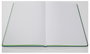 Sigel LS204 Jegyzettömb Linescape Hardcover DIN A5 kockás Középkék, Neonzöld Lapok száma: 88 5. bélyegkép