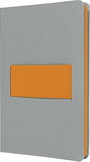 Sigel LS200 Jegyzettömb Linescape Hardcover DIN A5 kockás Világosszürke, Neon narancs Lapok száma: 8 bélyegkép