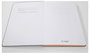 Sigel LS200 Jegyzettömb Linescape Hardcover DIN A5 kockás Világosszürke, Neon narancs Lapok száma: 8 7. bélyegkép