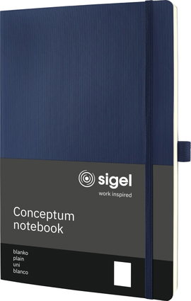 Sigel CO340 Jegyzettömb Conceptum Softcover DIN A4 üres Sötétkék Lapok száma: 97