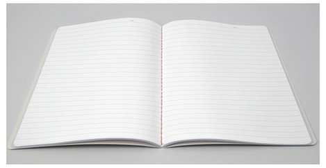 Sigel LS305 #####Notizheft Linescape Softcover 2 db DIN A5 vonalas Középkék, Neon narancs Lapok szám 5. kép