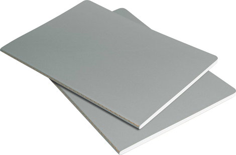 Sigel LS300 #####Notizheft Linescape Softcover 2 db DIN A5 kockás Világosszürke, Neon narancs Lapok